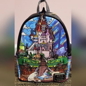 Beauty and the Beast Stained Glass Castle NWT
